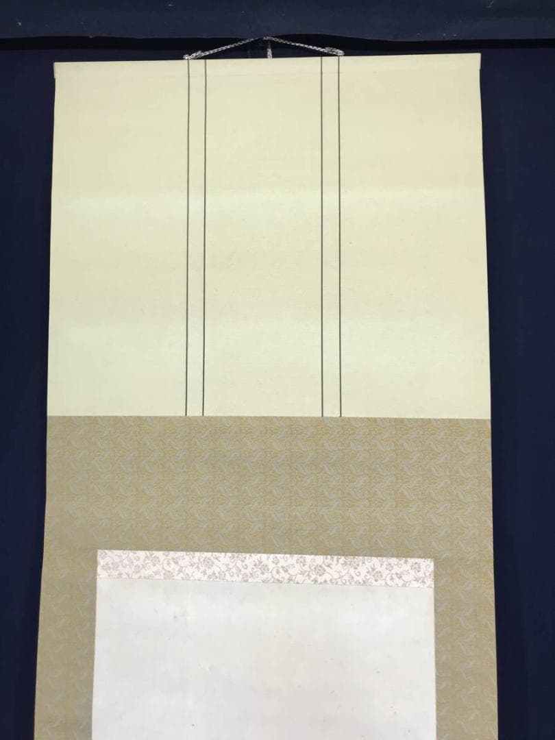 悟月/山水図/農村風景図/早春図/掛軸/名家伝来/AC-41