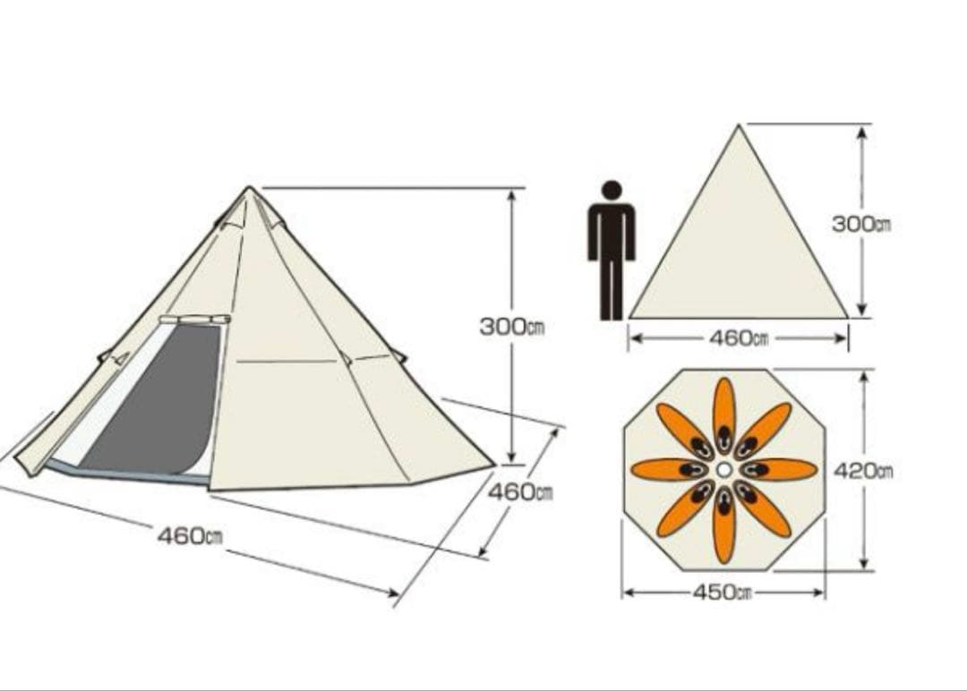 CAPTAINSTAG UA-35 CSクラシックス ワンポールテント