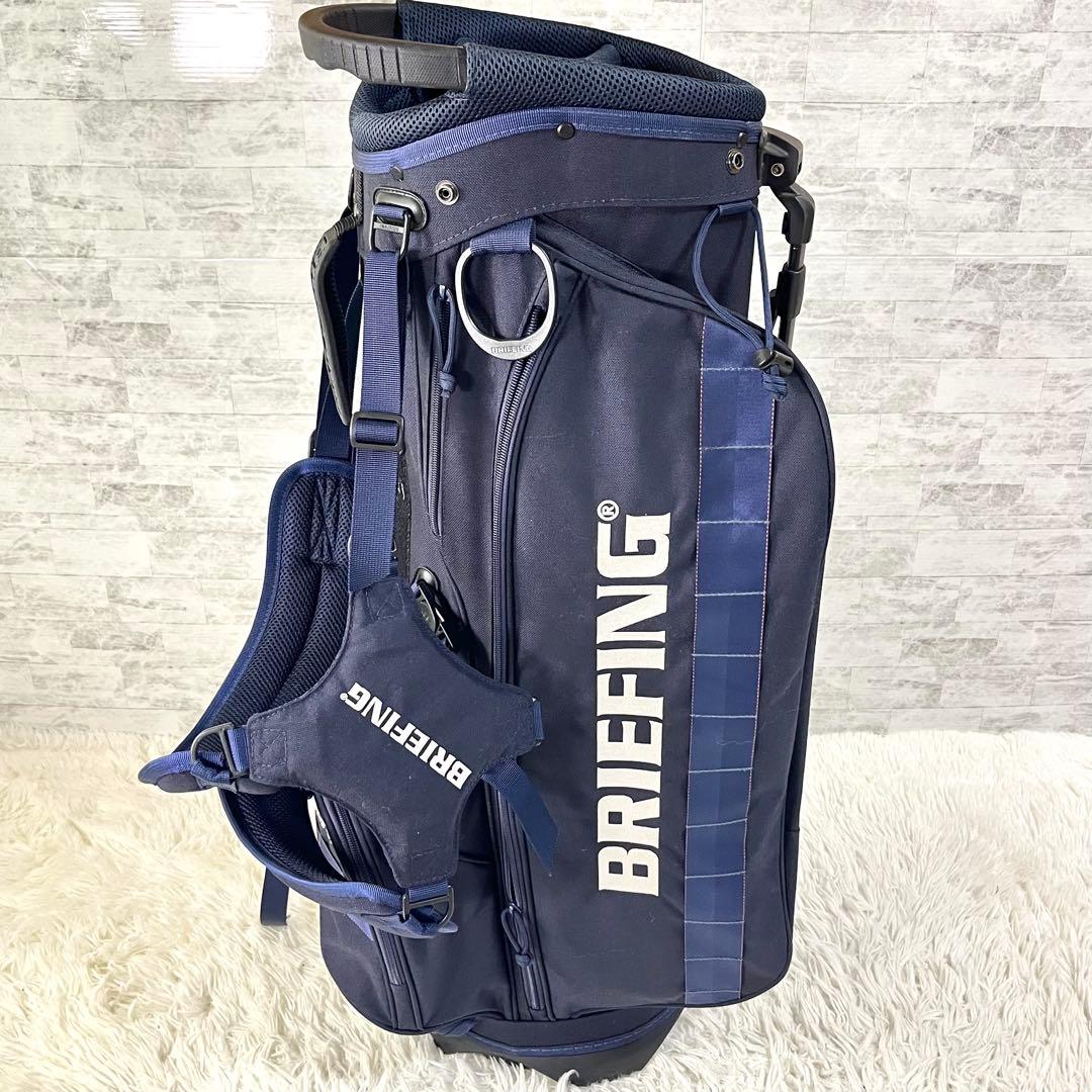 希少　ブリーフィング CR-4 スタンド式 キャディバッグ ネイビー