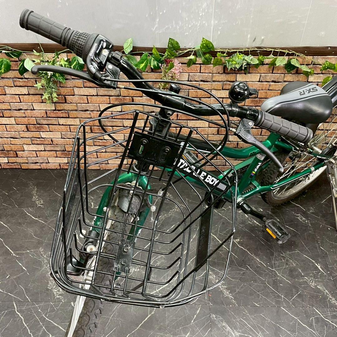 【105】子供用自転車 子供車 TACKLE BOY グリーン 24インチ