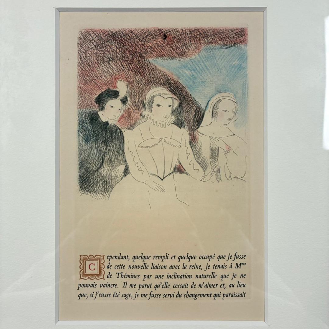 【最終値下げ】美品 マリー・ローランサン「桟敷席」カラーエッチング 1947年