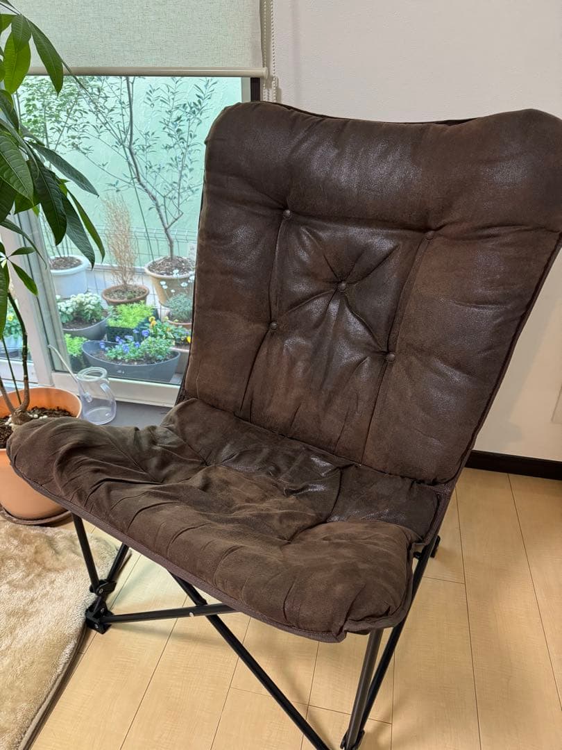 NITORI パタフライチェア ブラウン2脚ペア