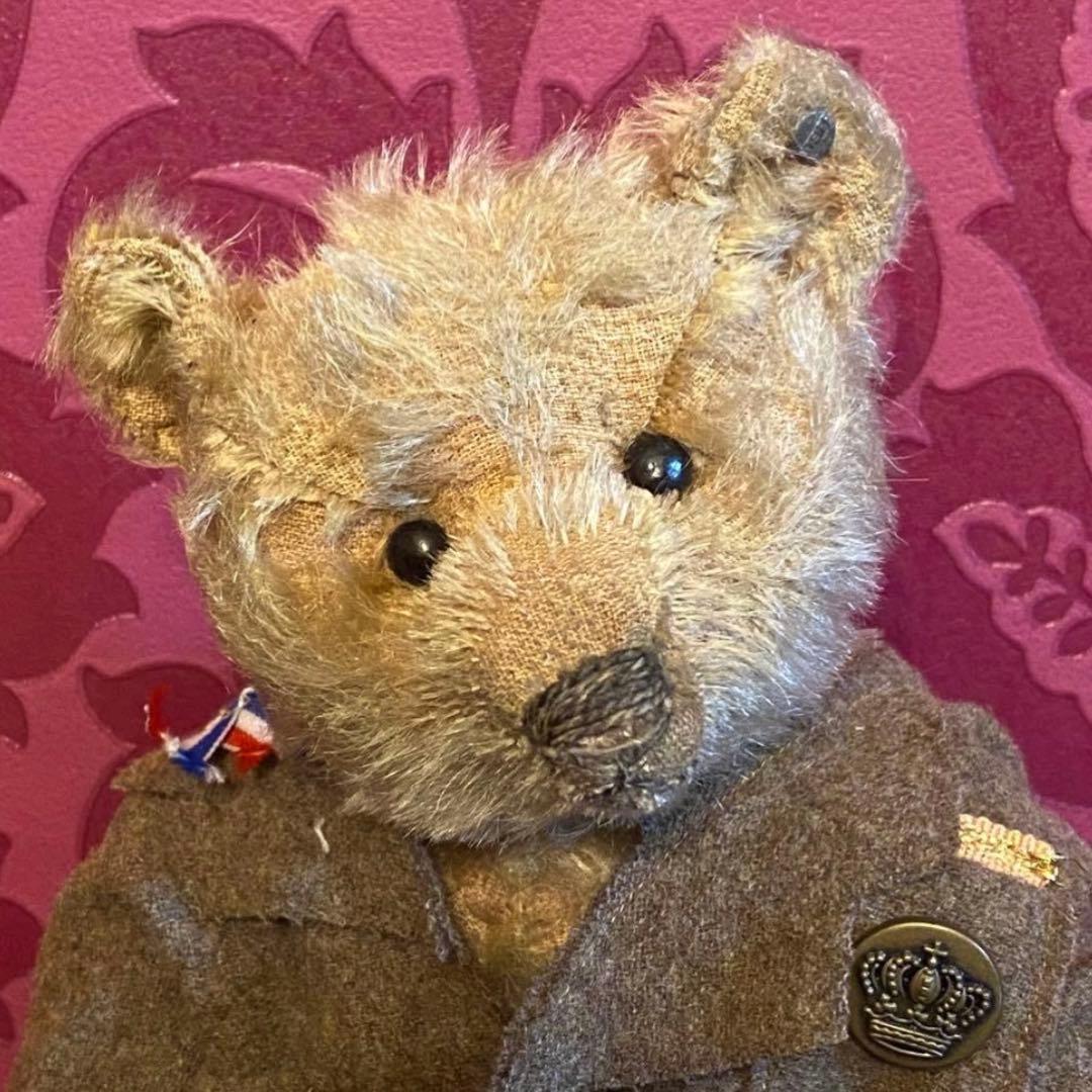 33cm シュタイフ アンティーク　テディベア　お洋服付き