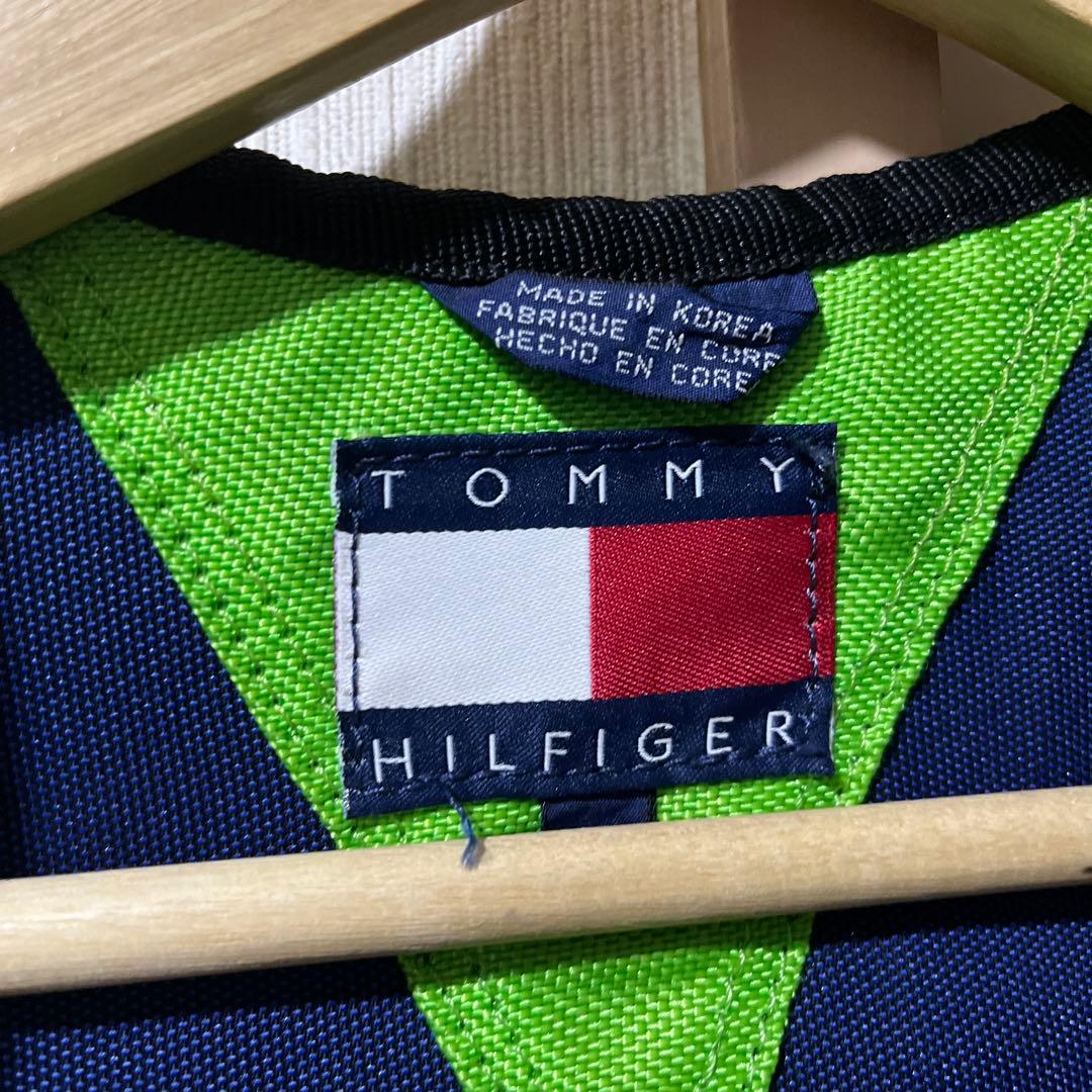 90s   フィッシングベスト グリーン/ネイビー　L