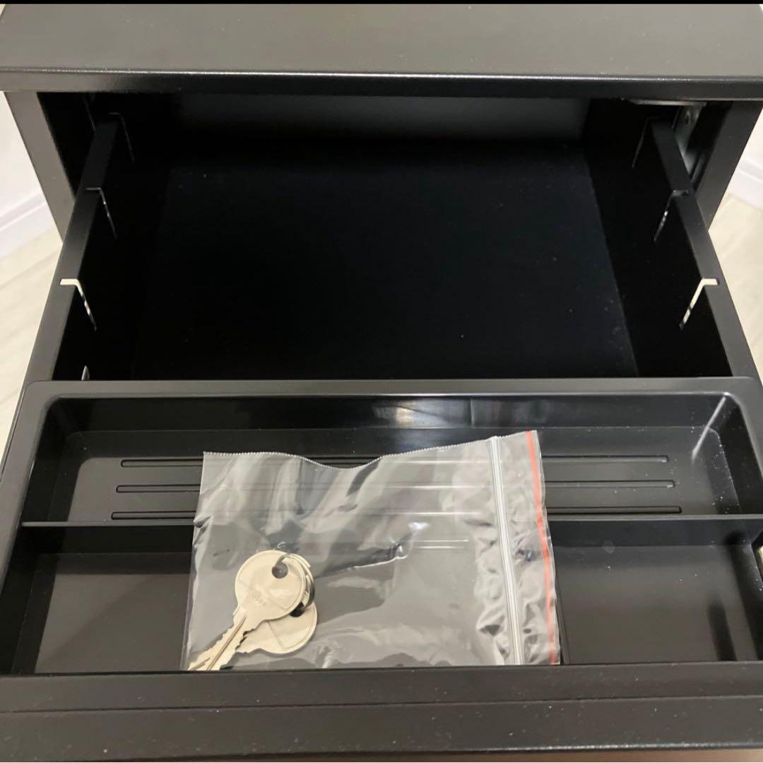 送料込み キャビネット　カグクロ　ワゴン　スリム　スモール　ブラック