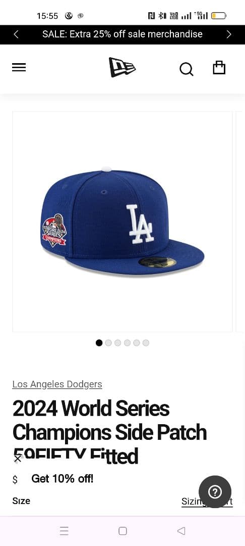 記念グッズ Dodgers Champions Fitted Cap 7 1/2