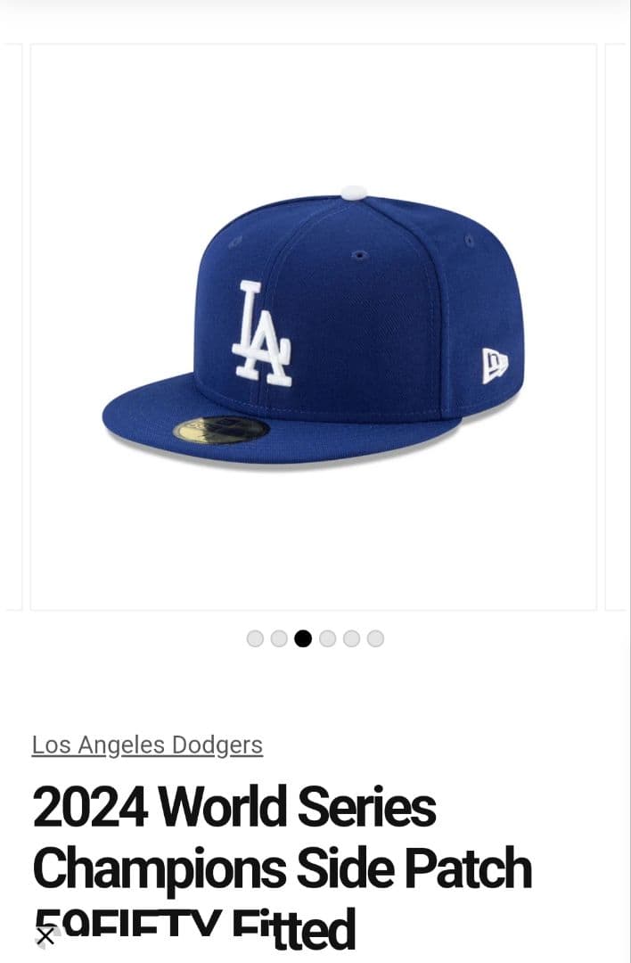 記念グッズ Dodgers Champions Fitted Cap 7 1/2