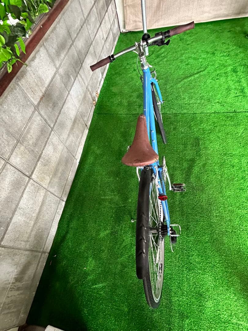 No.18クロスバイクWEEKEND BIKES 460 ライトブルー7段変速