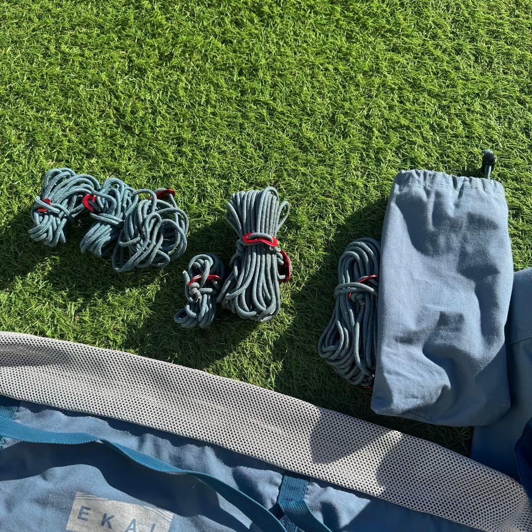 廃盤　テンマクデザイン×エカル コネクトヘキサタープ スモーキーブルー