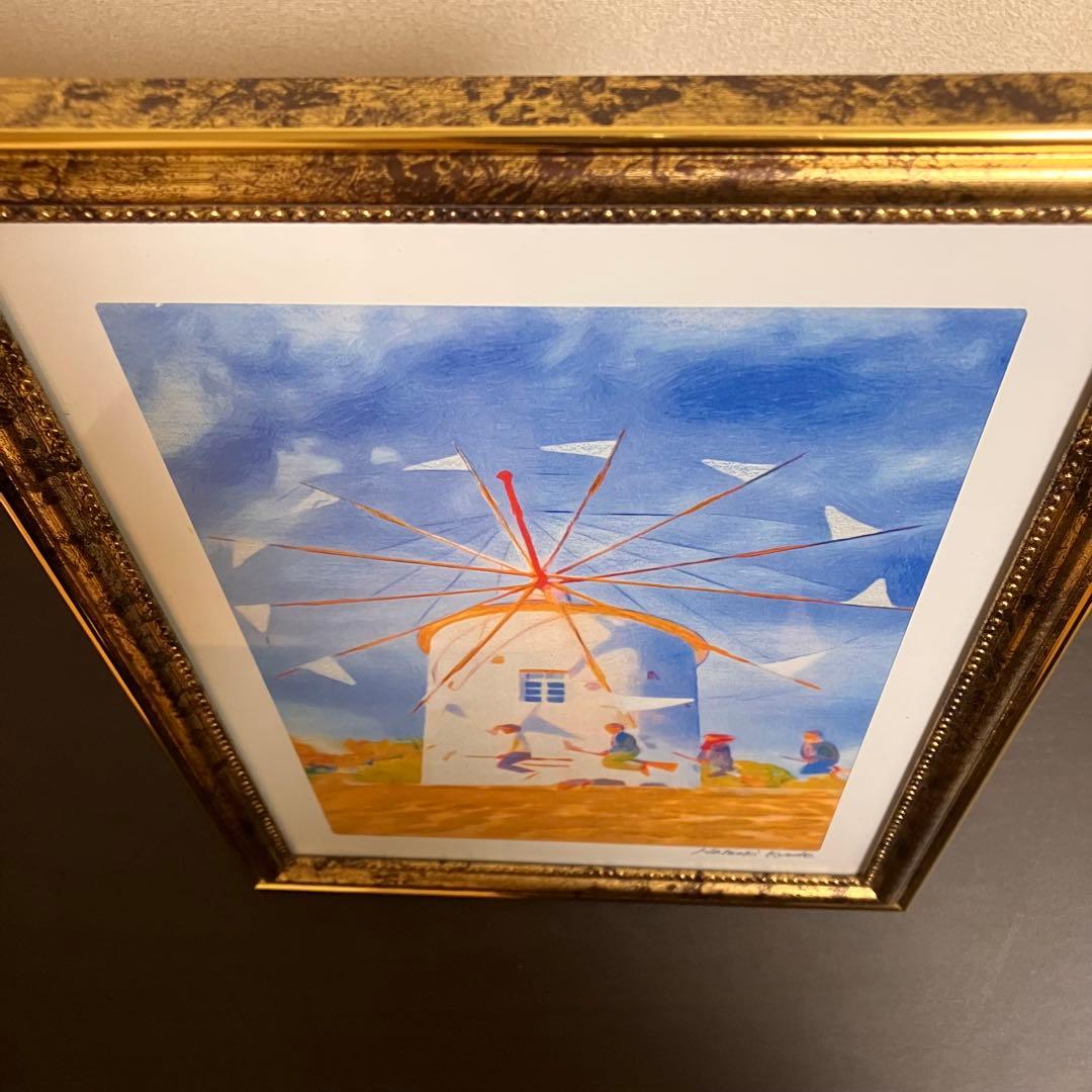 ジブリアート12 魔女の宅急便より「太陽の風車」　額装品　32.7㎝×24.0㎝