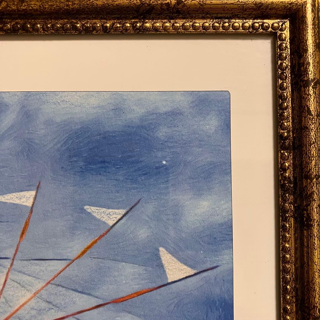 ジブリアート12 魔女の宅急便より「太陽の風車」　額装品　32.7㎝×24.0㎝