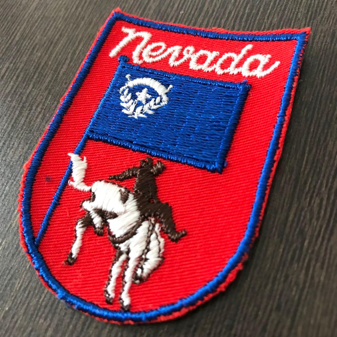 ヴィンテージ 刺繍 ワッペン 1970 1980 アメリカ ネバダ州 A