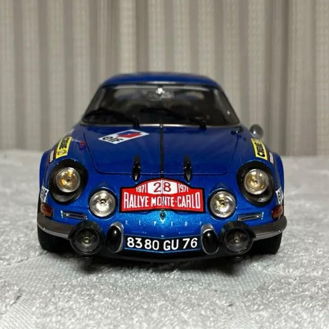 京商，1/18アルピーヌ A110 ミニカー モンテカルロラリー 28