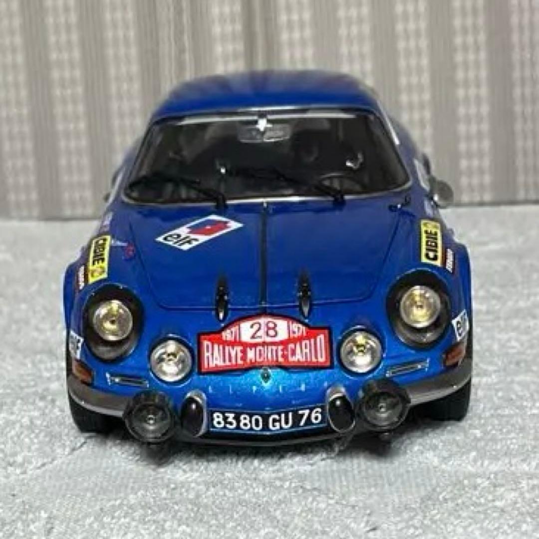 京商，1/18アルピーヌ A110 ミニカー モンテカルロラリー 28