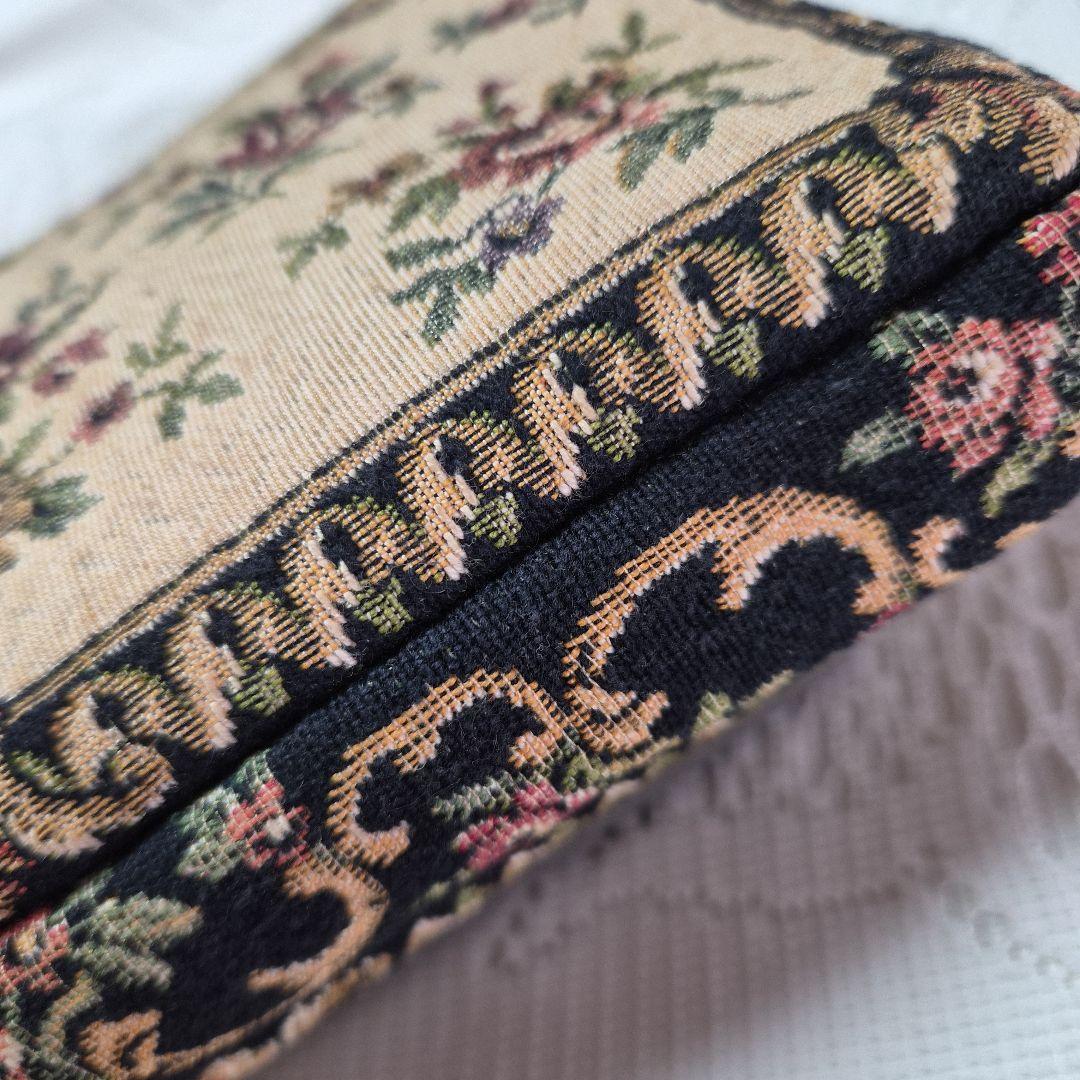 西ドイツ製【アンティークゴブラン織バッグ】