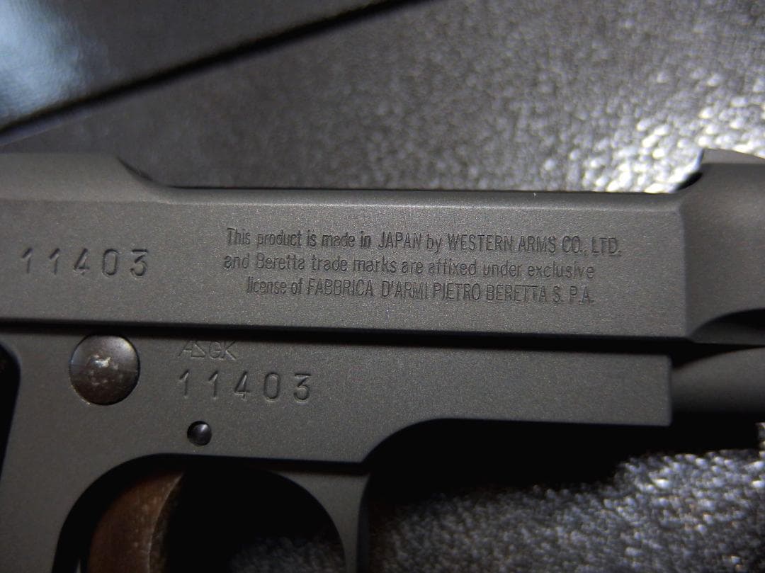WAウェスタンアームズ　ベレッタM1934　HWモデル