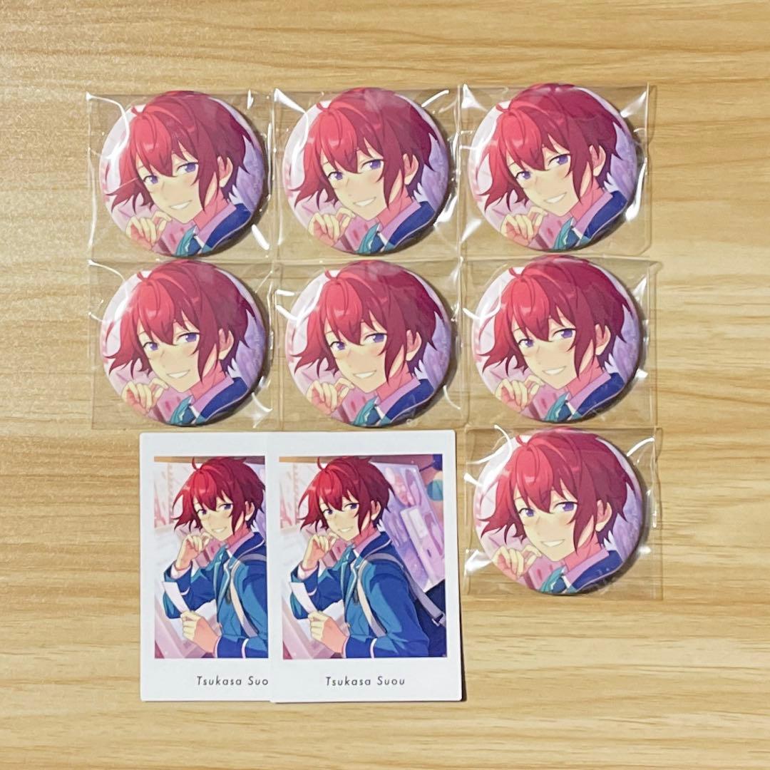 あんさんぶるスターズ　朱桜司　フィーチャー2 缶バッジ　ぱしゃっつ