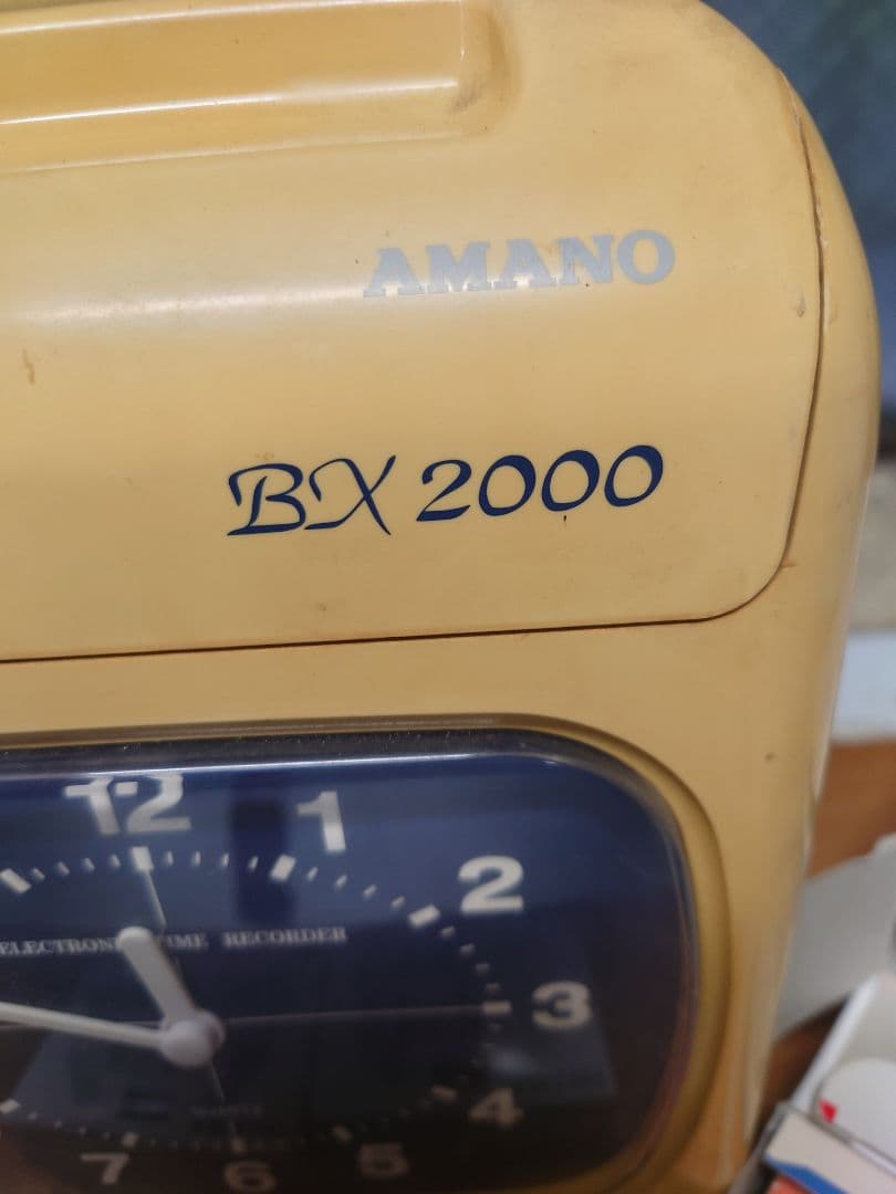 AMANO BX2000 タイムレコーダー　インク2本 カード1.5箱付　アマノ