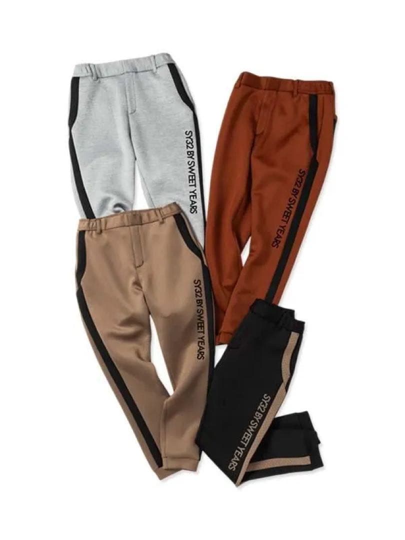 CARDBOARD SIDE LINE PANTS グレー　Lサイズ