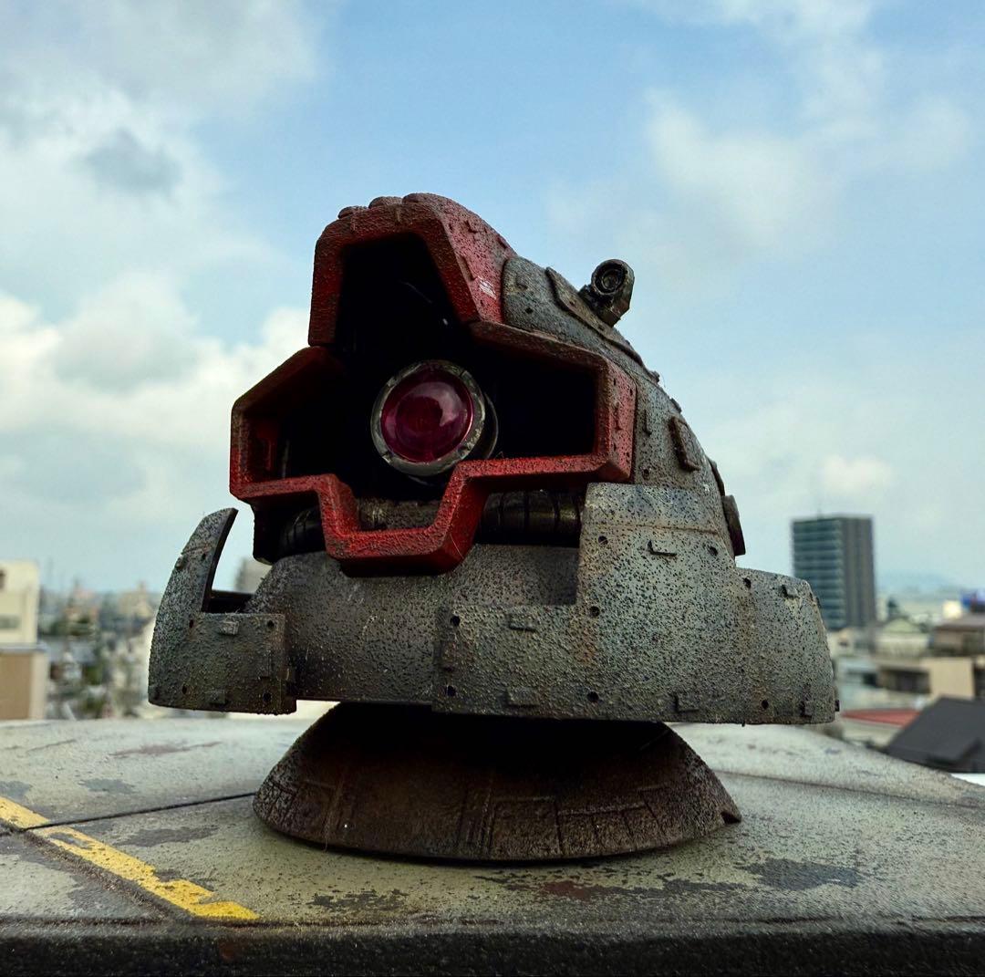 EXCEED MODEL ドムヘッド　量産機カラー　現地改修　塗装完成品