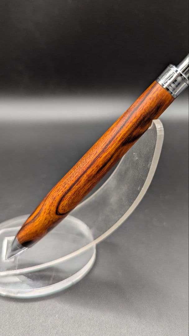 459ペン工房翌檜　デザートアイアンウッド瘤杢　木軸シャーペン　ボールペン
