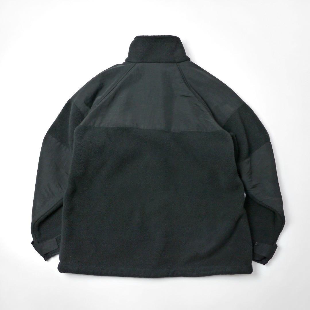 USNミリタリー肉厚ポーラテック300？フリースジャケット黒ブラック米軍 古着M