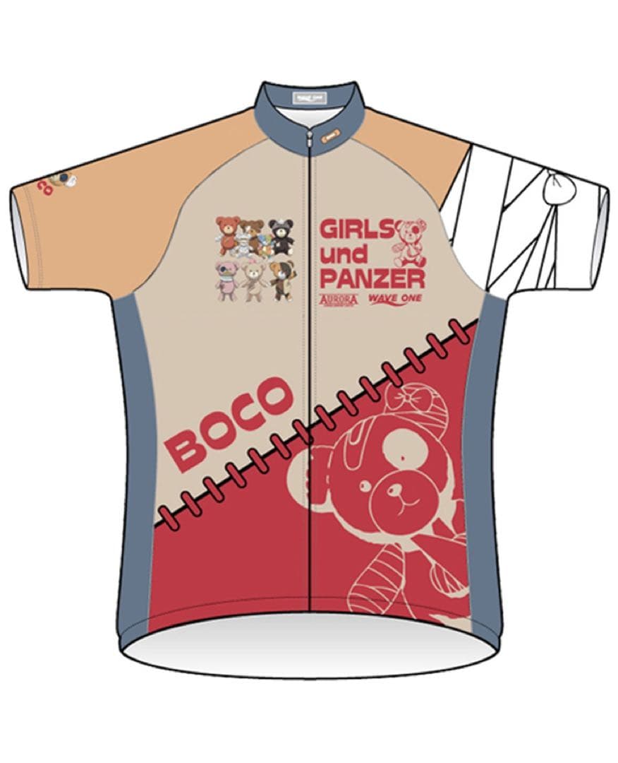 ガルパン 劇場版 サイクルジャージ ボコられグマのボコVer. XLサイズ