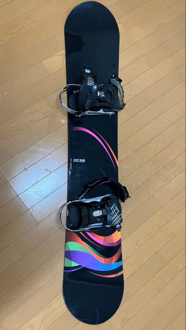 CSB スノーボード 147cm ビンディング、サロモンケース付き