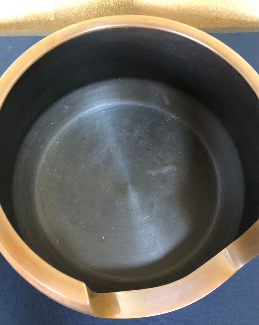 割引‼️《R》茶道具 唐銅風炉 風炉師 助信 共箱　251016い3