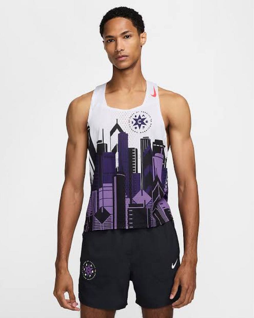 新品未使用 NIKEシングレット シカゴマラソン限定 　US M サイズ