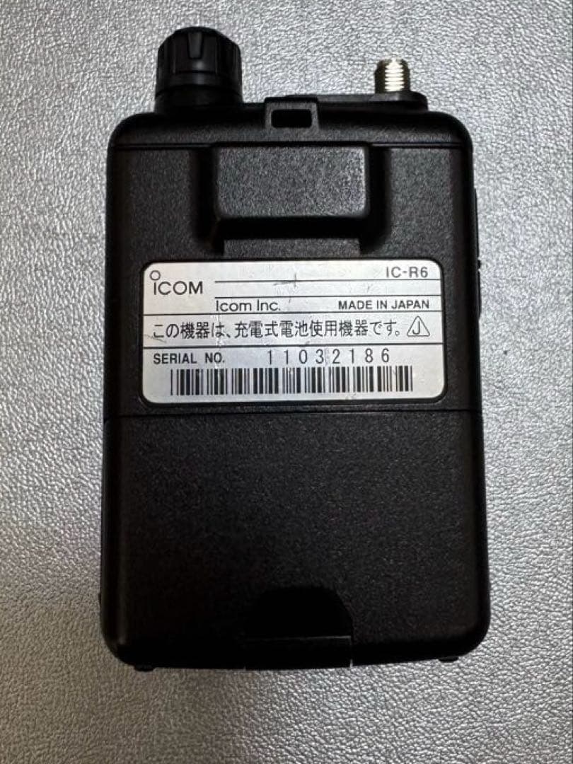 iCOM 広帯域ハンディレシーバー IC-R6 クローニングソフト付き