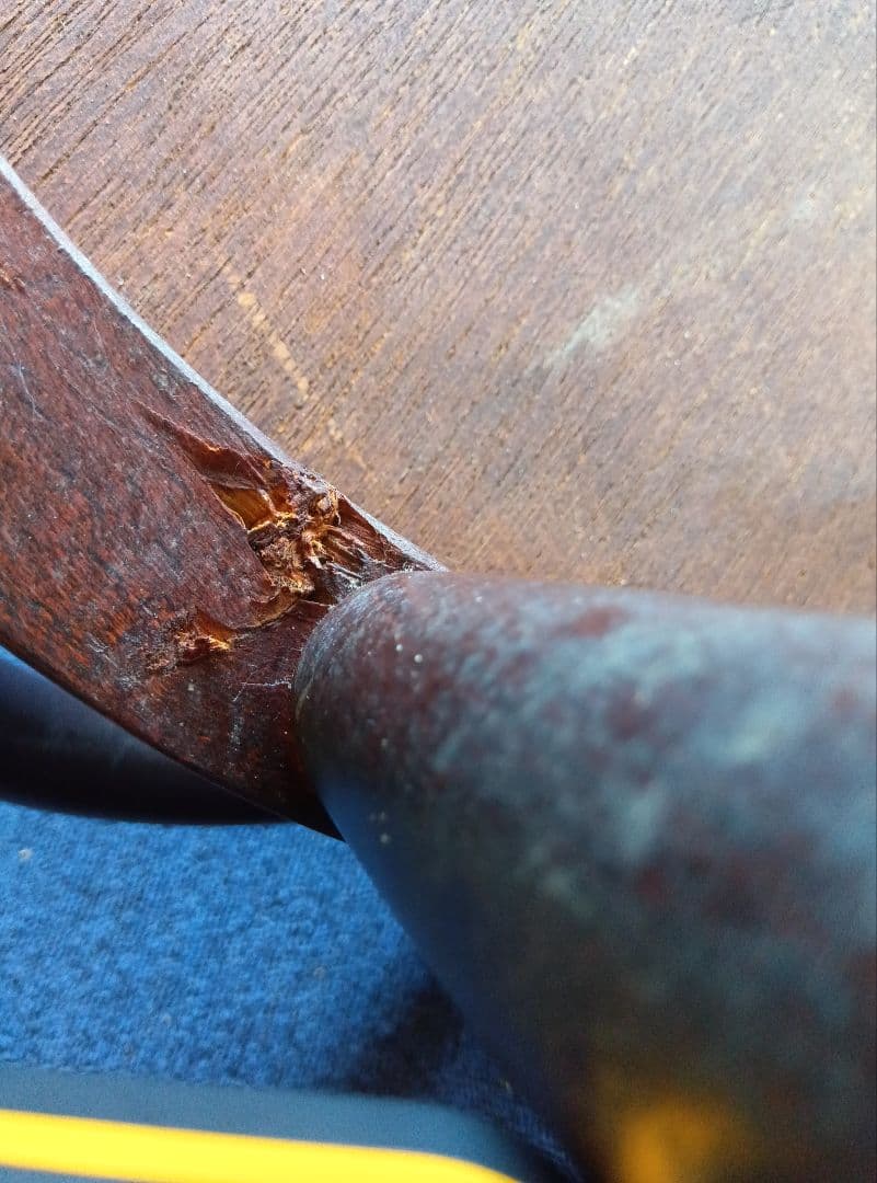 木製バースツール 背もたれ付き 全長約86cm ヴィンテージ