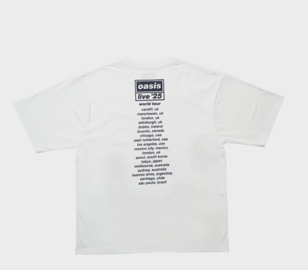 新品XXL！OASIS 2025 LIVE TOUR オフィシャルTシャツ白