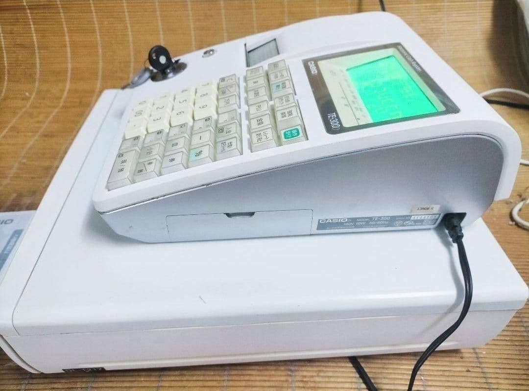 カシオレジスター　TE-300　 設定無料　送料無料人気機種　911788