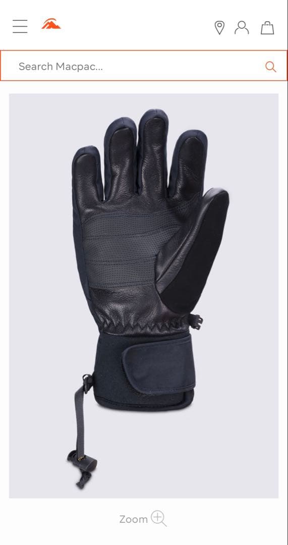macpac マックパック 手袋 グローブ スキー　スノーボード 裏起毛 XS