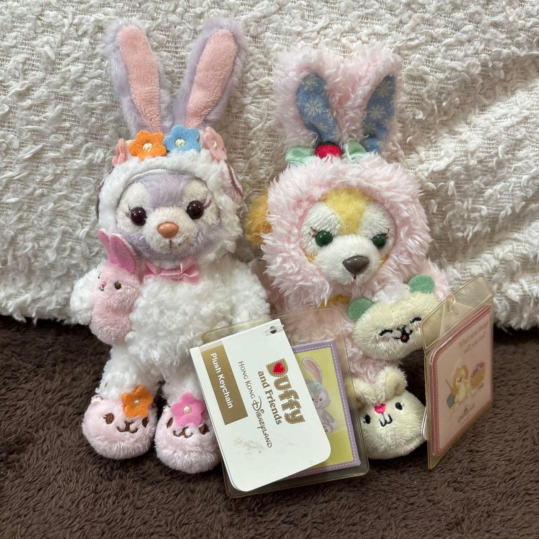 香港ディズニー イースター ステラルー・クッキーアン ぬいぐるみキーチェーン