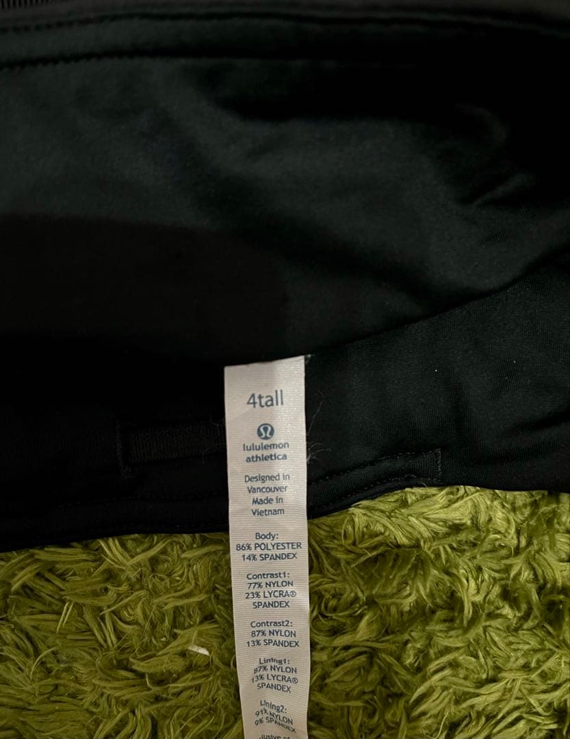 Lululemon インナーショーツ付きスカートヨガテニス サイズ4黒ルルレモン