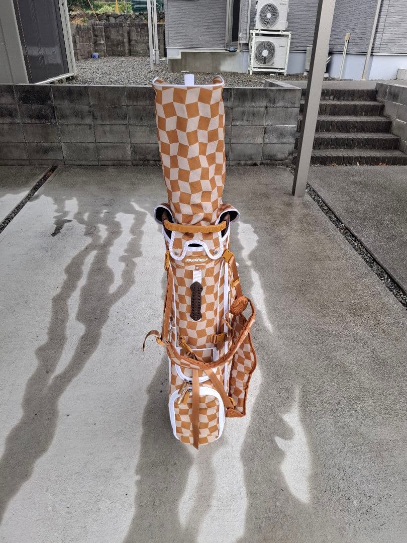 CRAVIN GOLF チェック柄キャディバッグ