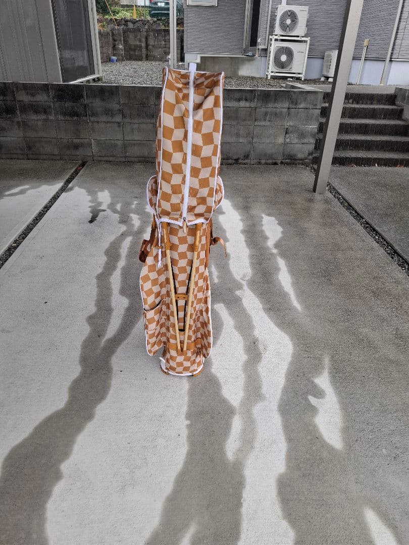 CRAVIN GOLF チェック柄キャディバッグ