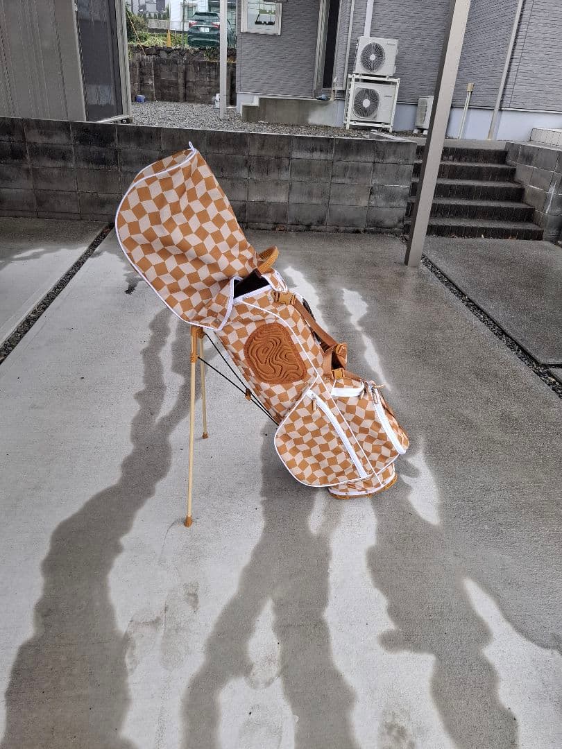 CRAVIN GOLF チェック柄キャディバッグ