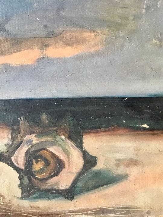 小栗美二 油彩画 / 満州映画協会 ＼黒田清輝 岡田三郎助 溝口健二