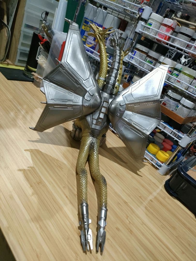 メカキングギドラ 1991 ソフビ 補修リペイント バンダイ 平成ゴジラ