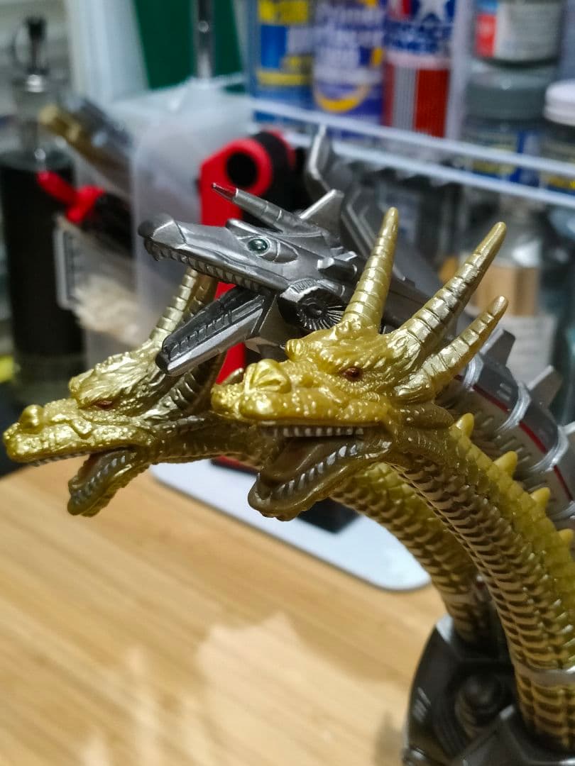 メカキングギドラ 1991 ソフビ 補修リペイント バンダイ 平成ゴジラ