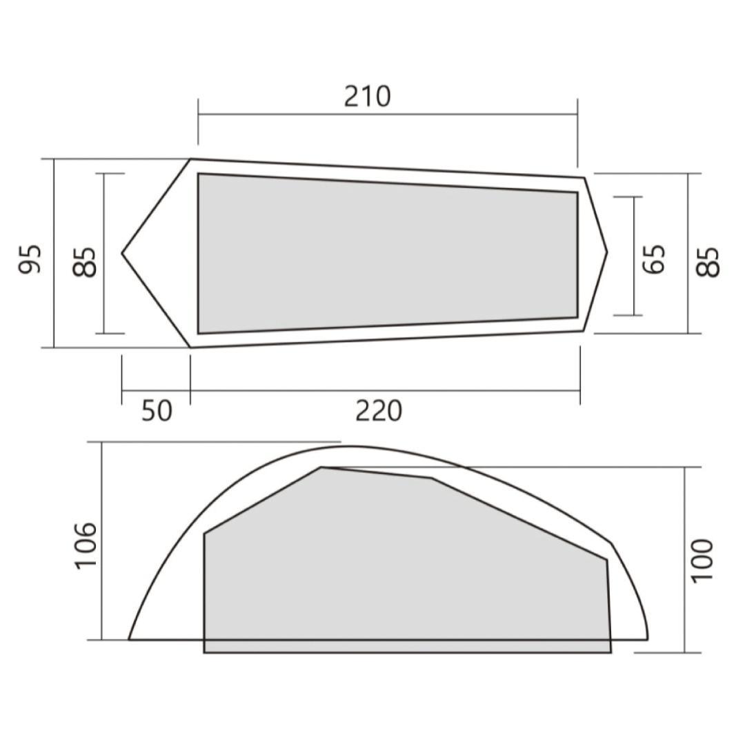 2024年 新品未使用 ゼログラム スルーハイカー 1P ゼロボーン 限定カラー