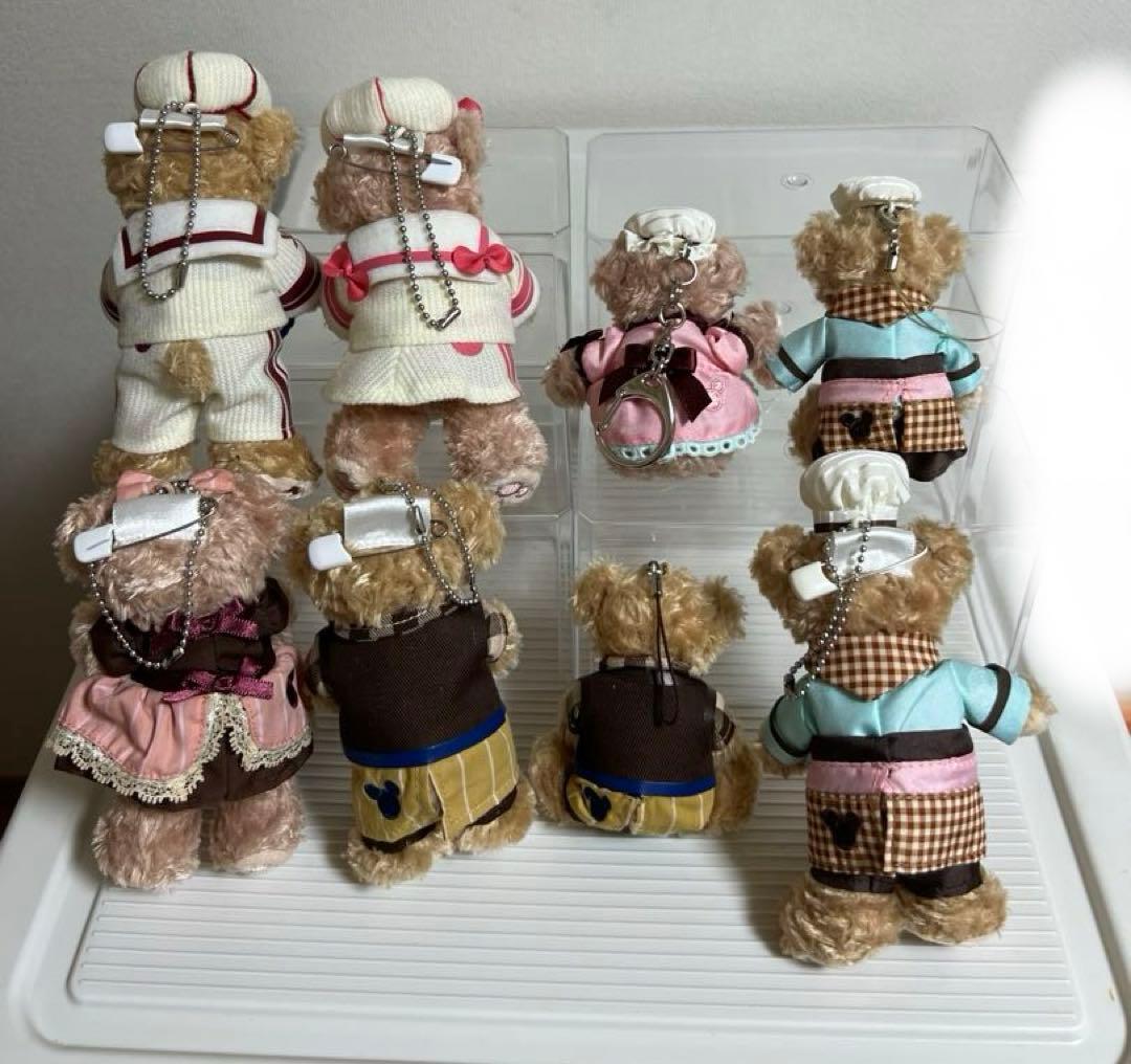 ディズニー、ダッフィー、シェリーメイぬいぐるみバッチ（バレンタイン）