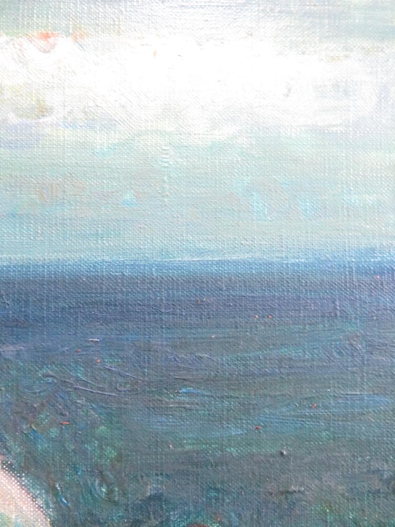 芝田米三　「スペイン風景」　油彩F6号　芸術院会員 　安井賞受賞　師：須田国太郎