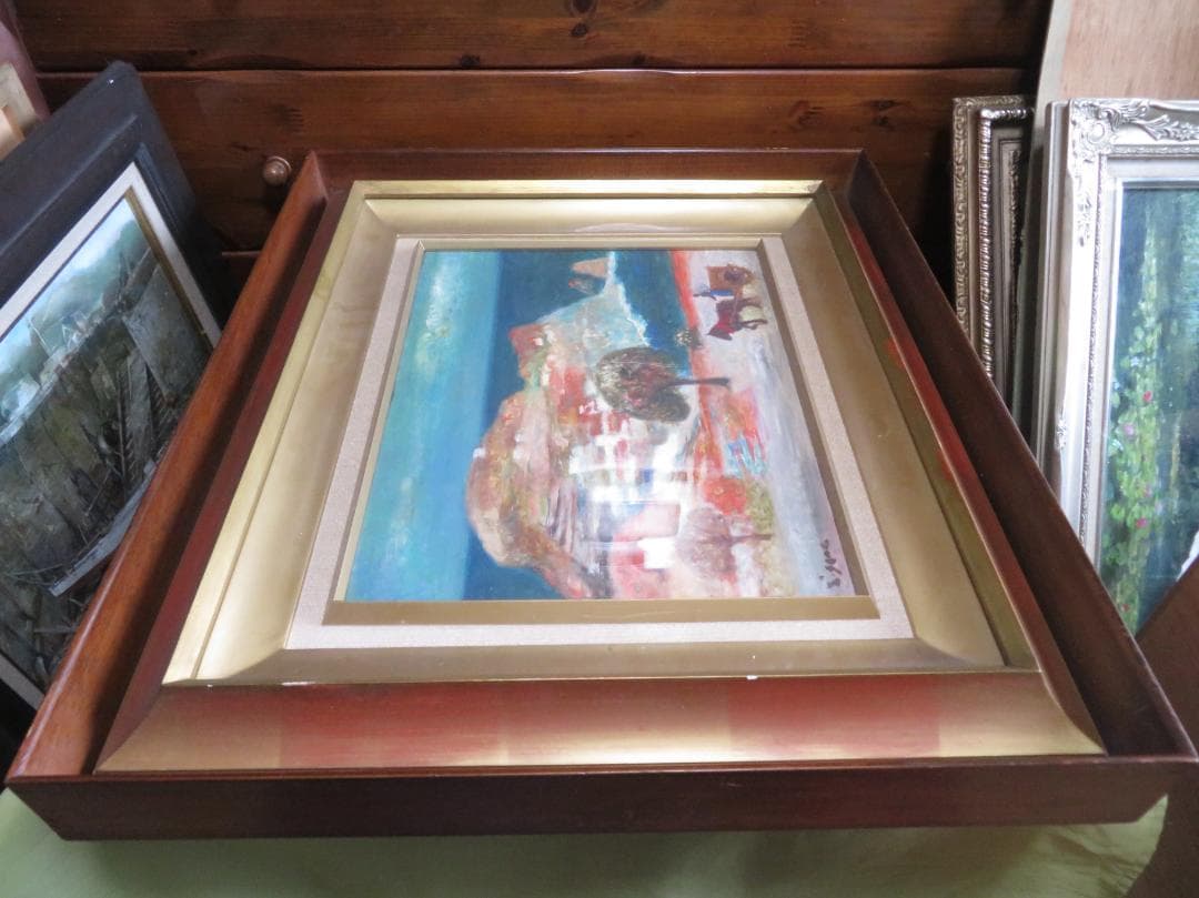 芝田米三　「スペイン風景」　油彩F6号　芸術院会員 　安井賞受賞　師：須田国太郎