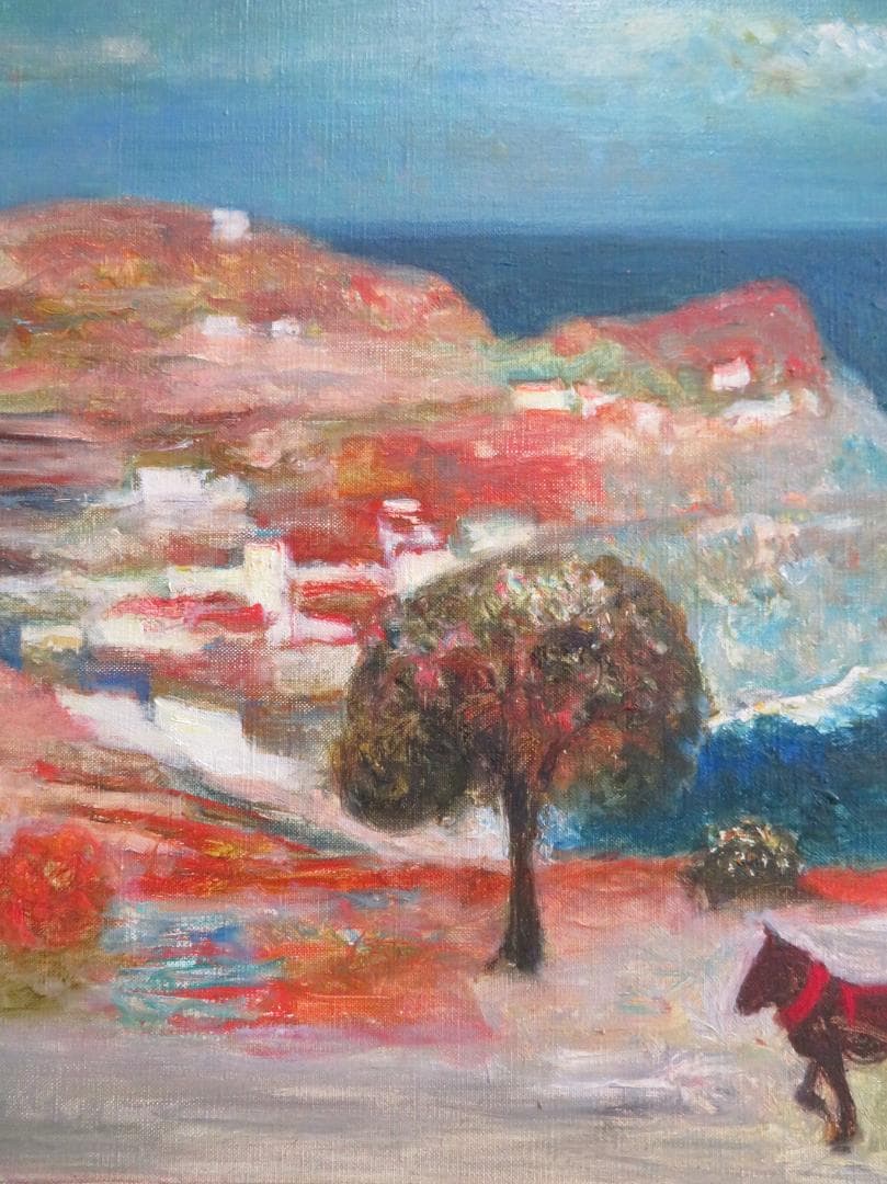 芝田米三　「スペイン風景」　油彩F6号　芸術院会員 　安井賞受賞　師：須田国太郎