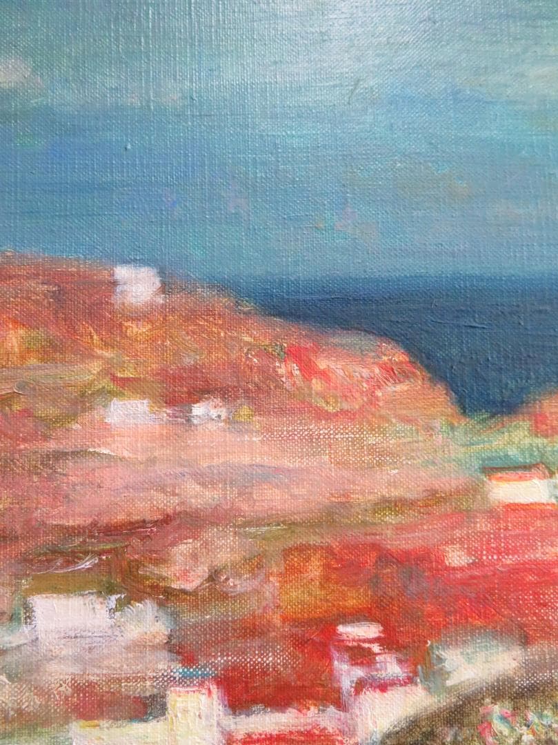 芝田米三　「スペイン風景」　油彩F6号　芸術院会員 　安井賞受賞　師：須田国太郎