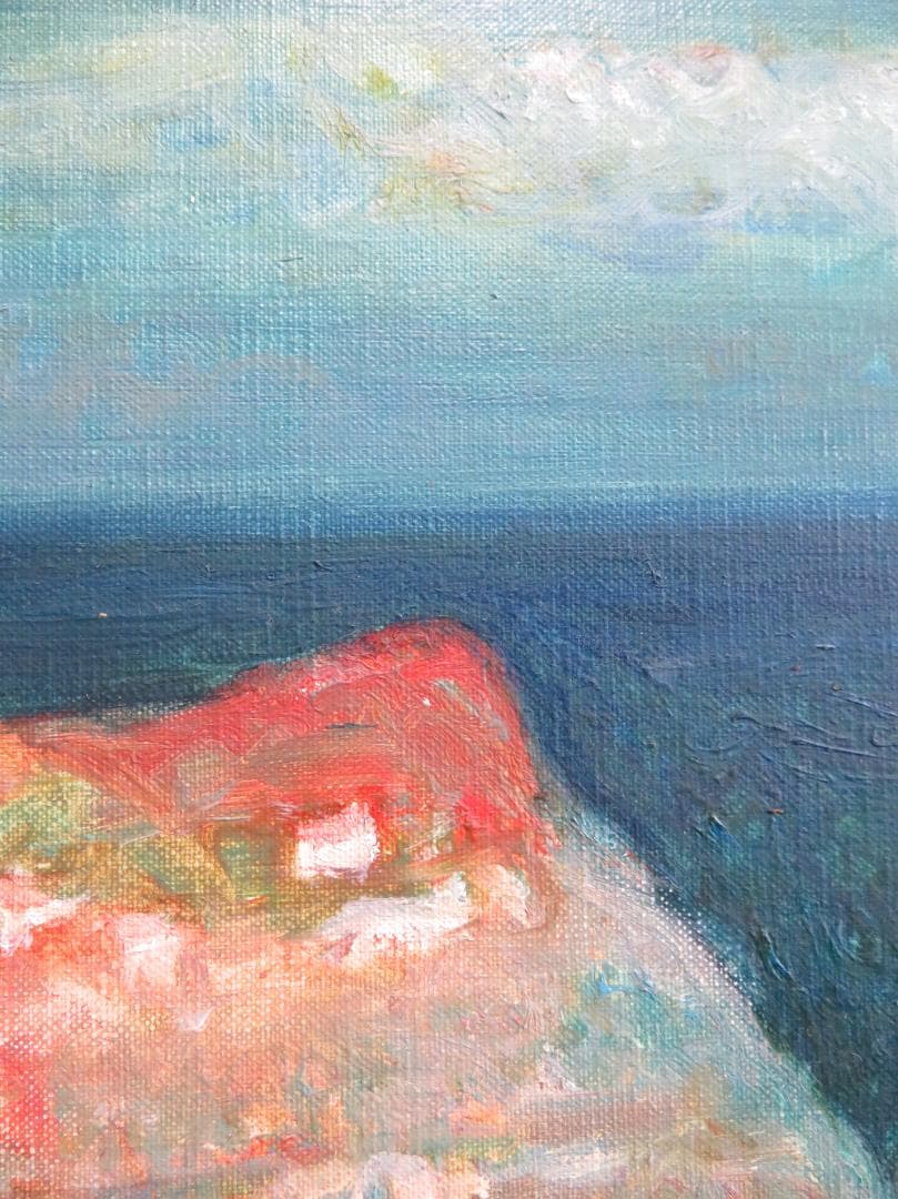 芝田米三　「スペイン風景」　油彩F6号　芸術院会員 　安井賞受賞　師：須田国太郎